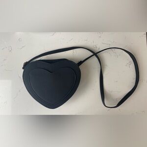 Black Heart Crossbody Bag